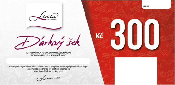 detail Dárkový poukaz 300,- POŠTOU